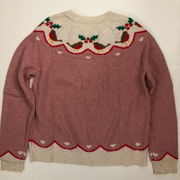 NWOT Boden Edie Holiday Fair Isle Crewneck Sweater - Picture 9 of 11
